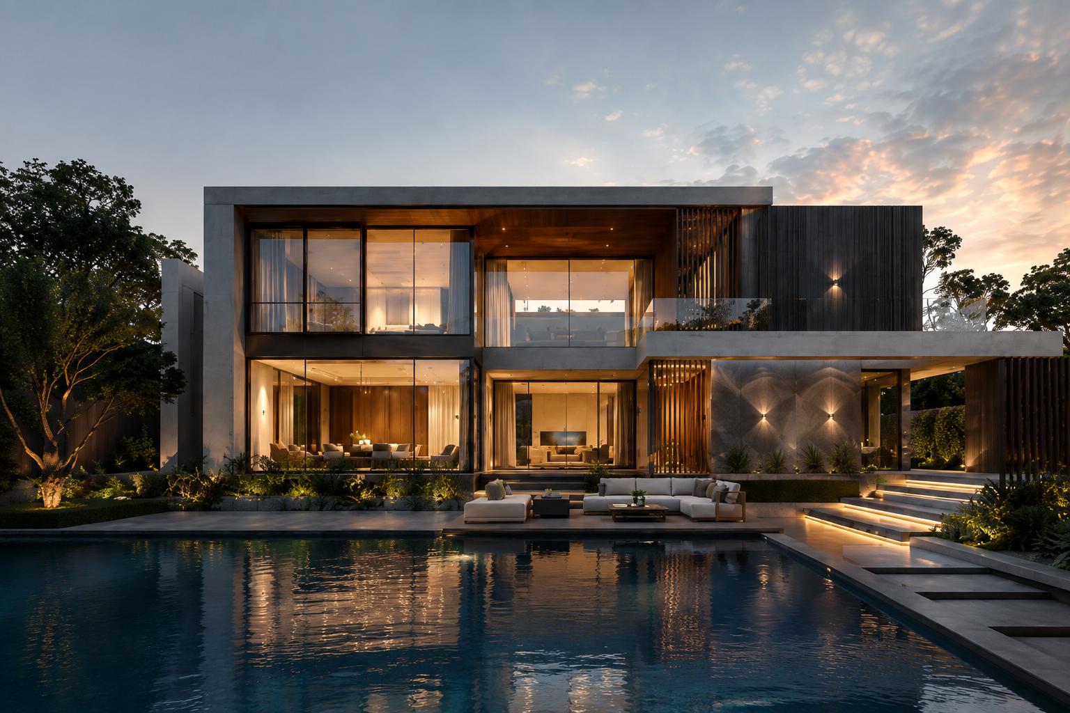 Contemporary architectural residence designed by HC Space Designs
